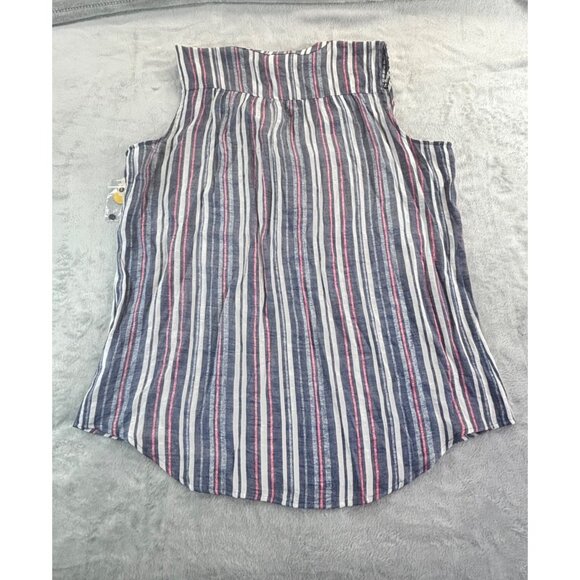St. John's Bay Blouse Women's XL Sleeveless Striped Top NWT - Picture 8 of 10
